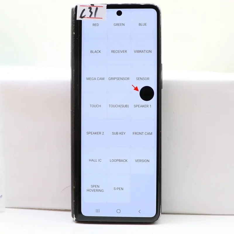 AMOLED LCD do Samsung Galaxy Z Fold3 5G Ekran F9260 F926B F926U F926F Fold 3 5G Wyświetlacz LCD Dotykowy Digitizer z defektem