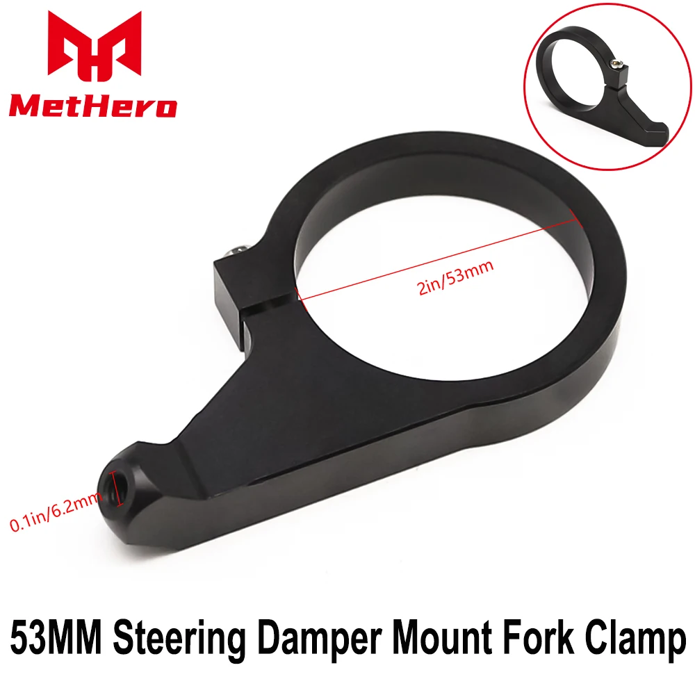 

Fit For Ducati Panigale 1299/1199/959/899 and V2 Black 53MM Motorcycle CNC Aluminum Steering Damper Mount Fork Clamp MOTO Parts