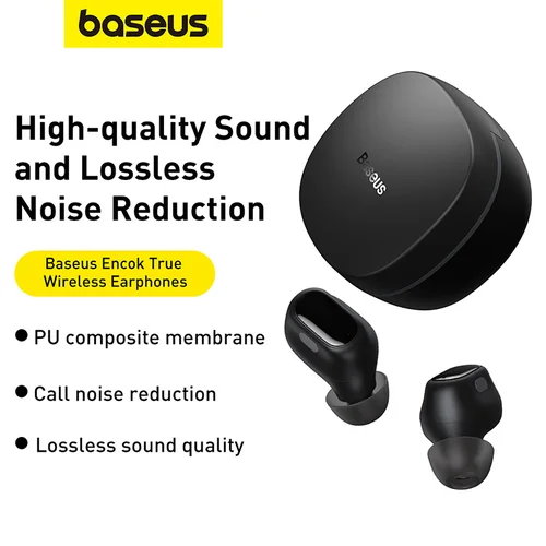 Imagen 2 del producto Baseus Bowie WM01 TWS auriculares inalámbricos Bluetooth 5,3 auriculares HD auriculares de Control táctil para auriculares iOS/Android