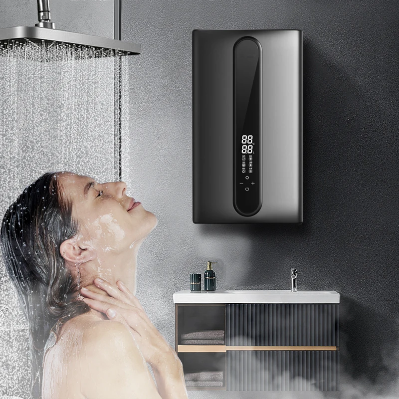 Water Heater 380V-400V 3 Phases OEM ODM 24kW Wall Mounted Chauffe Eauwater Heater Tankless Electric Instant Hot Water Heater For