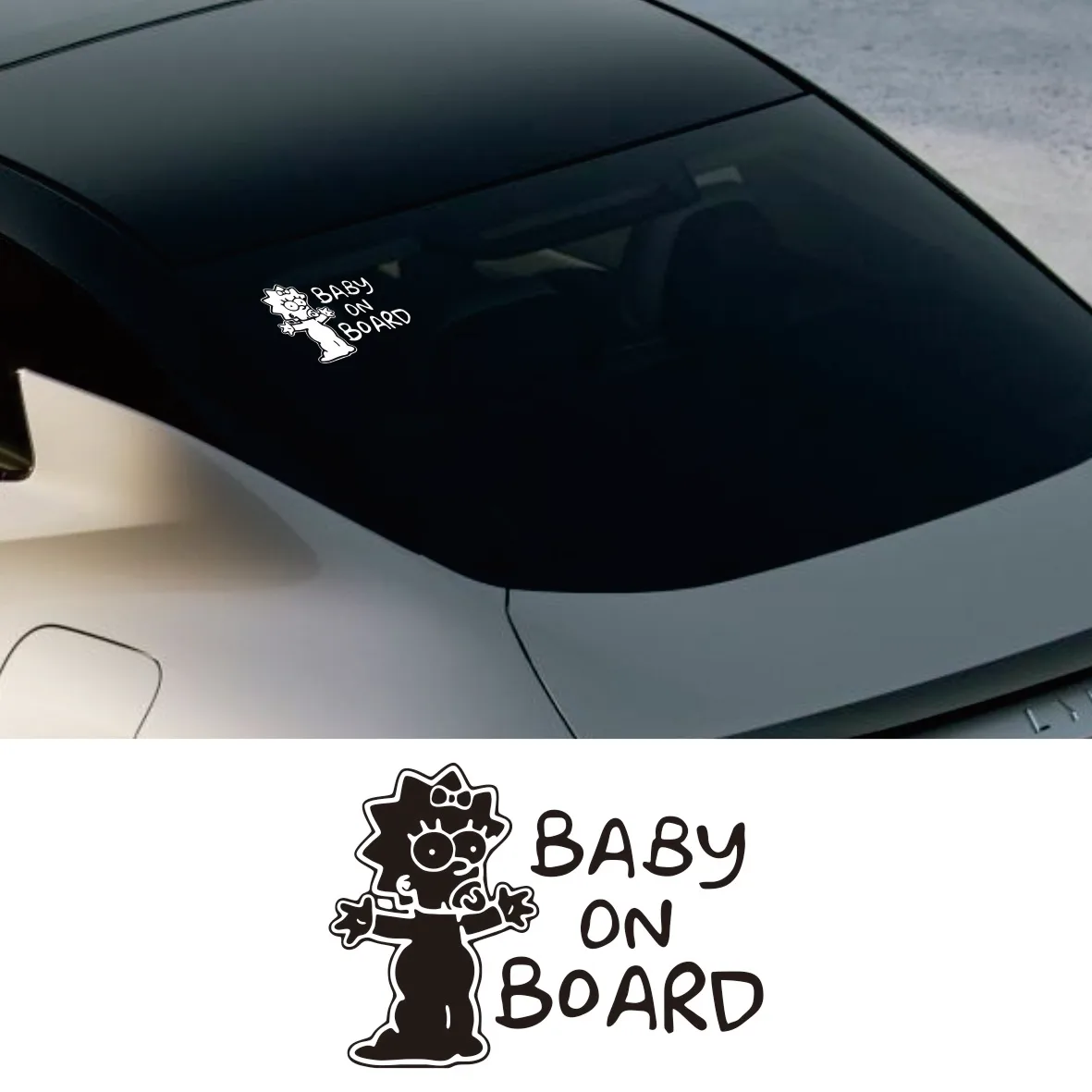 

15*21cm Baby on Board funny car sticker vinyl decal car auto stickers for car bumper window