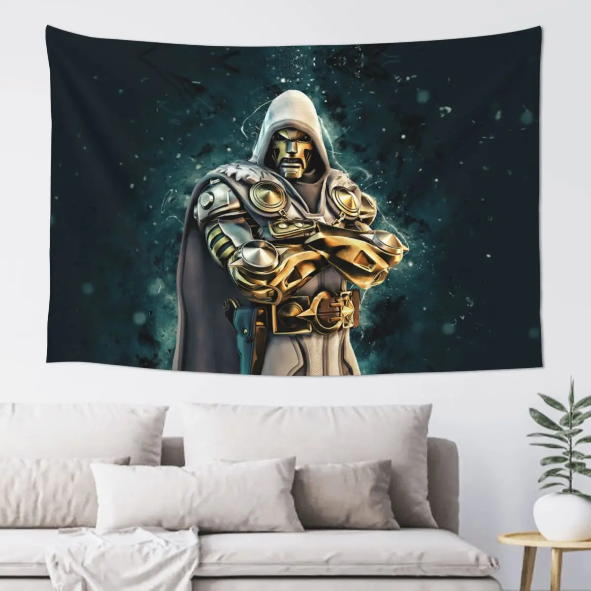 

MARVEL Super Hero Decoration Curtain Doctor Doom Bedroom Wall Hanging Concert Decor Birthday Gift Backdrop Cloth