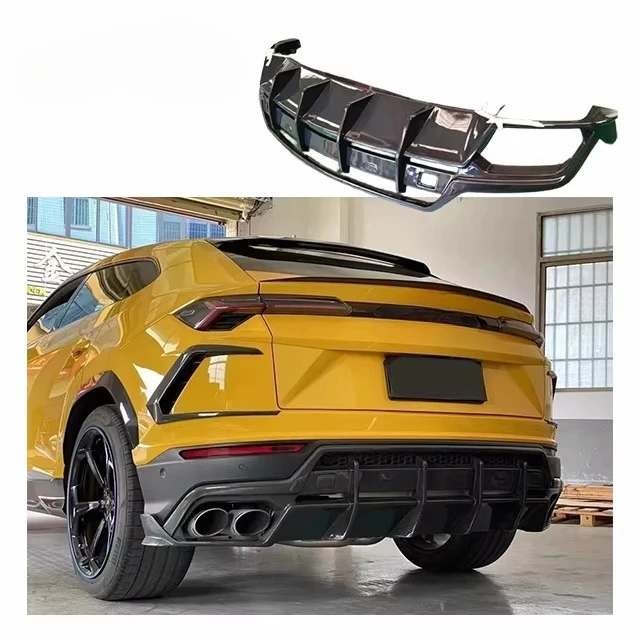 Carbon Diffuser for Lamborghini Urus Upgrade Topcar Style Lamborghini Urus Carbon Fiber Rear Diffuser