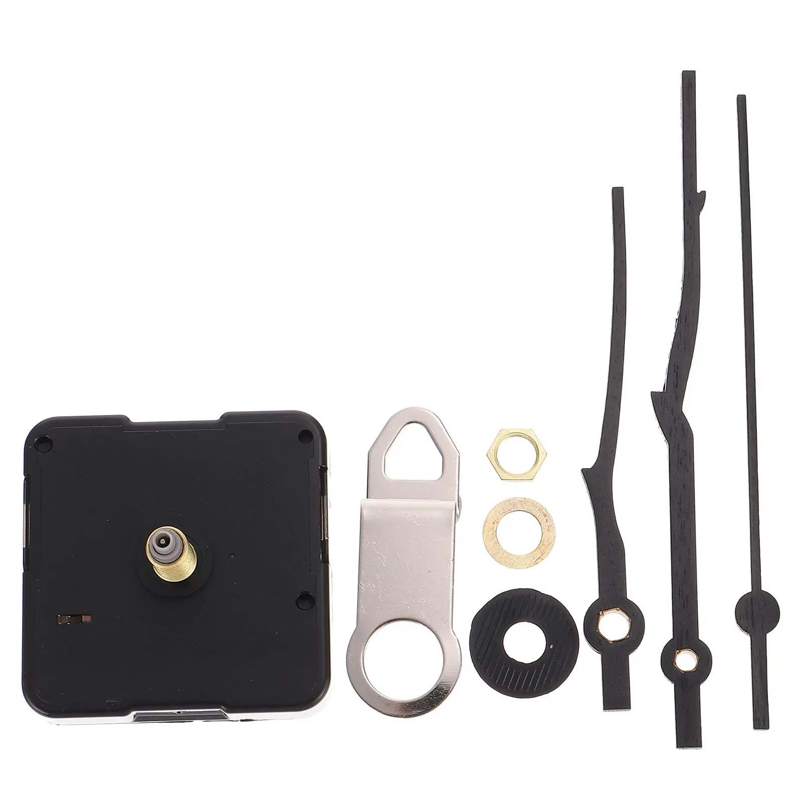 1Set Premium Wood Plastic Clock Movement Set Silent Battery Powered Clock Motor Kit for DIY Wall Clocks Cross Stitch Embroidery