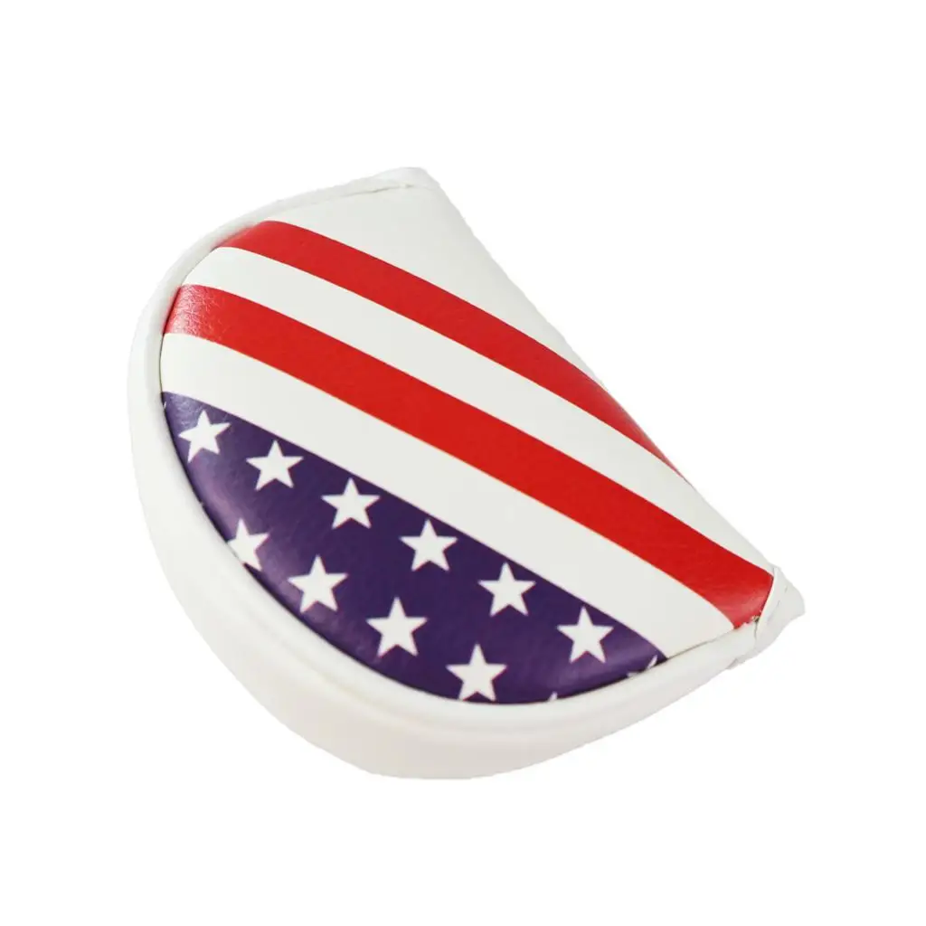 Waterproof Golf Mallet Head Cover PU Leather Protection Sleeve Soft Comfortable for Golf Putter Accessories