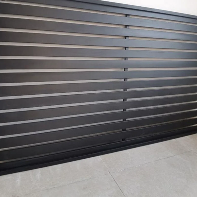 Vertical Aluminum Metal Slat Fence with Privacy Panels Easy-Install Privacy Decking Fence for Outdoor Wood Garden Fence