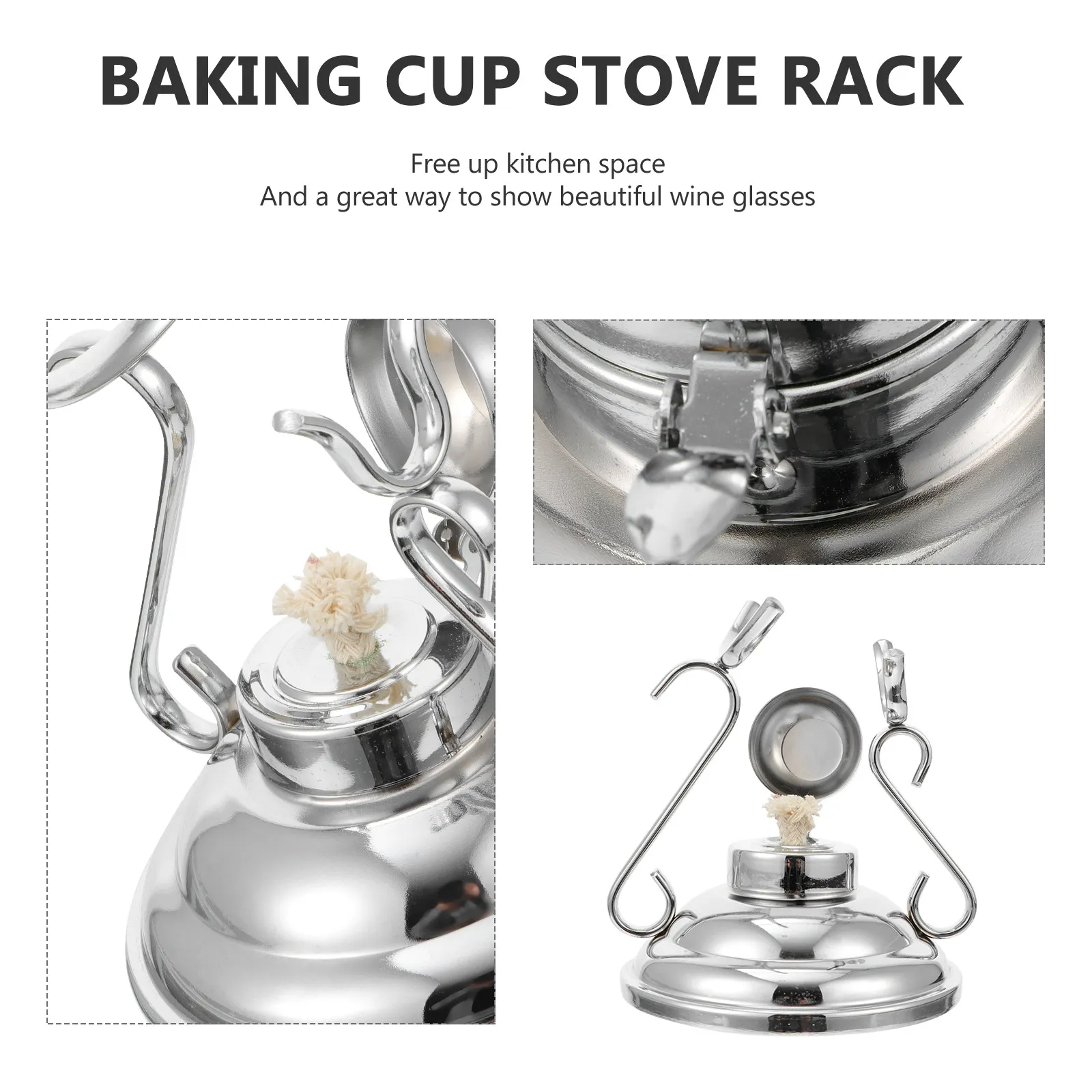 

Display Rack for Cups Heavy Duty Coffee Cup Rack Kitchen Cabinet Organizer Wine Glass Holder Tabletop Stand Maximize Space