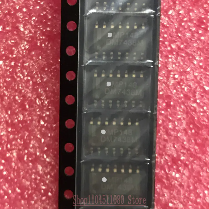 5PCS/ DM7438BM genuine SOP14 four-way 2-input buffer with open collector output DM7438