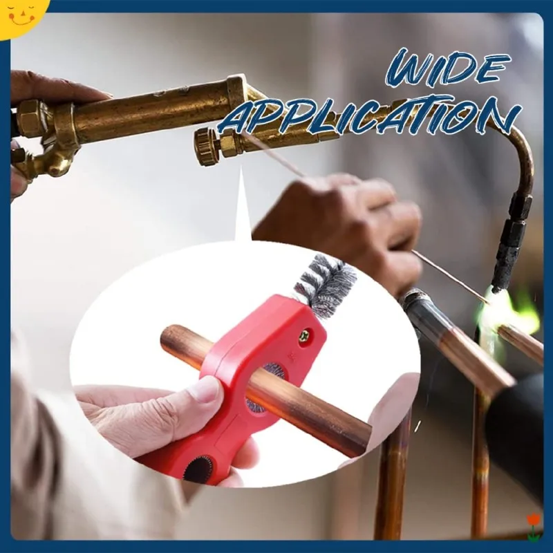 2pcs/set 4-In-1 Double-Headed Copper Pipe Brush Tube Polish Cleaner For Internal And External Surfaces Plumbing Tool