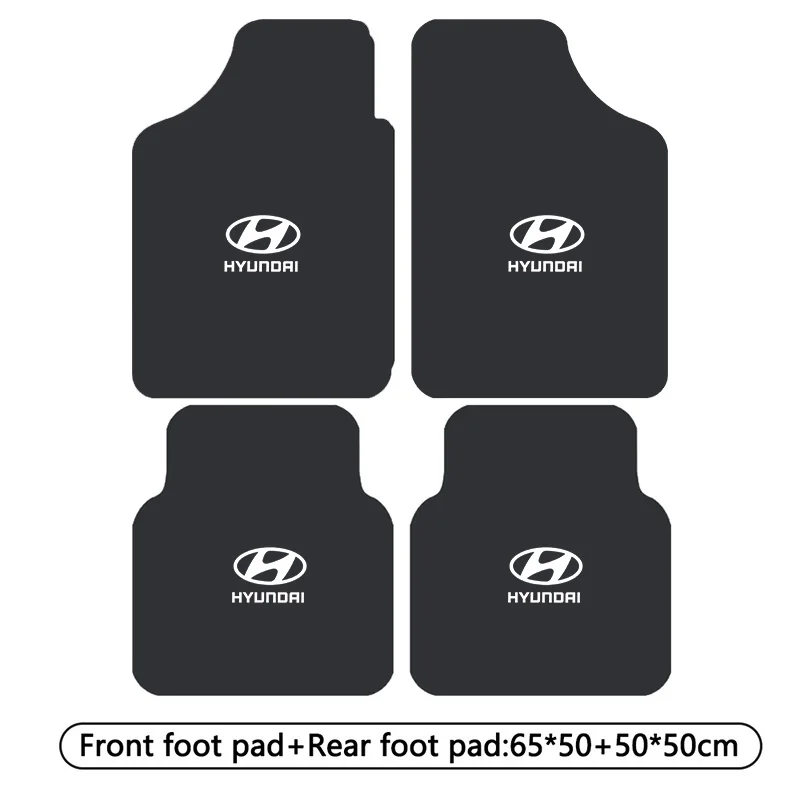 Novo Tapete de Carro para o Piso Dianteiro e Traseiro, Cobertura de Carpete Automotivo para Hyundai I10 I20 I30 I40 IX20 IX35 Kona Genesis Getz Azera