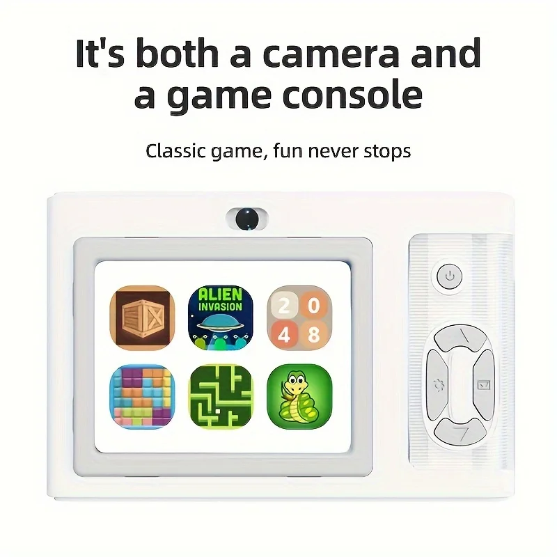 كاميرا رقمية 4K HD CCD 2.4 بوصة عرض كاميرا التصوير الفوتوغرافي للطلاب ضبط تلقائي للصورة السيلفي كاميرات رقمية للمبتدئين في مستوى الدخول