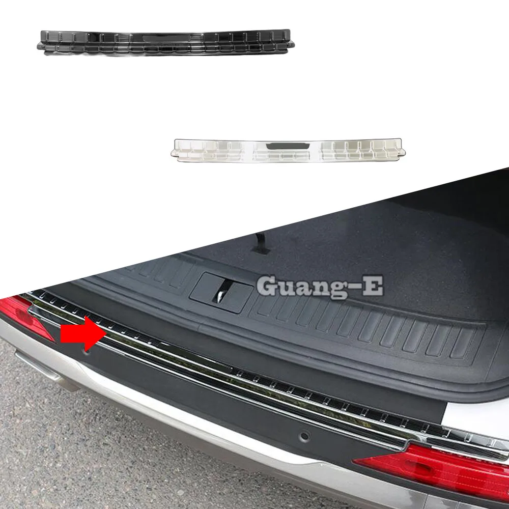 

Car Rear Bumper Trim Frame Trunk Cover Detector Stainless Steel Plate Pedal For Hyundai Santa Fe SantaFe 2019 2020 2021-2024