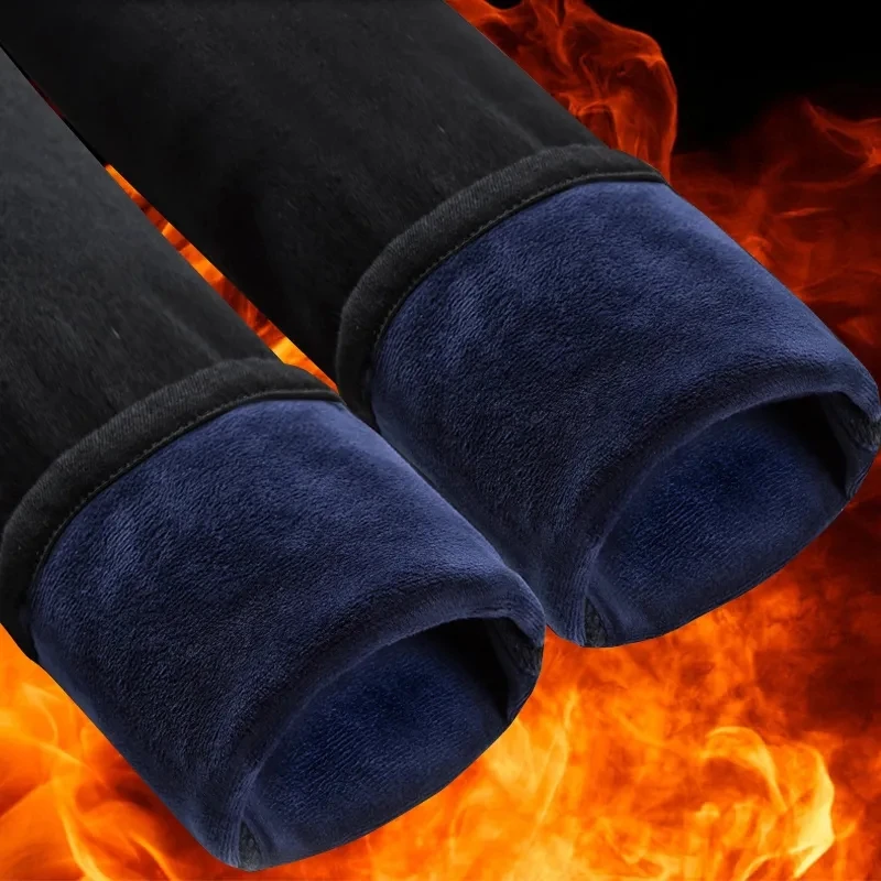 Plus Size 5xl Thicken Winter Jeans Women Button Fly High Waist Plus Velvet Skinny Denim Pants Plush Warm Stretch Pencil Vaqueros