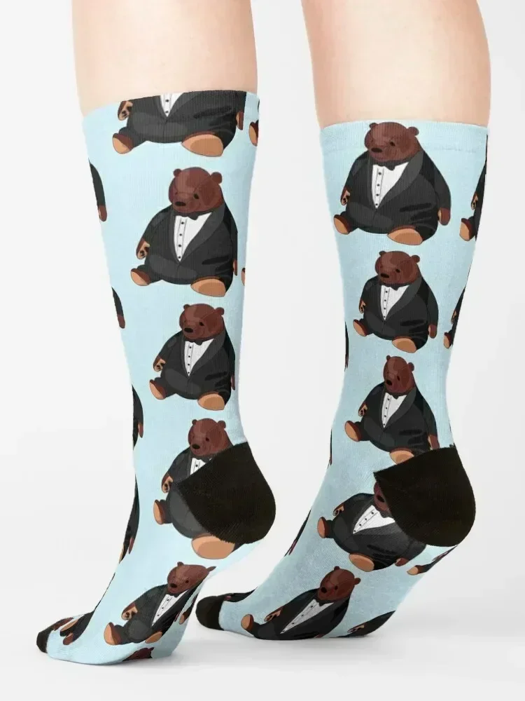 djungelskog in a tux Socks loose japanese fashion Non-slip Stockings compression Socks Men Women's