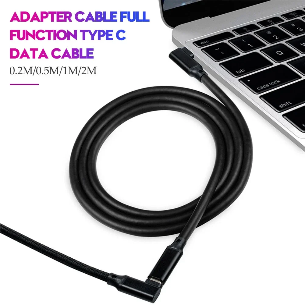 USB Type C Extension Cable USB-C 3.2 Right Angle 10Gbps Male to Female 5A PD100W Fast Charging Extender Cord for Macbook Switch