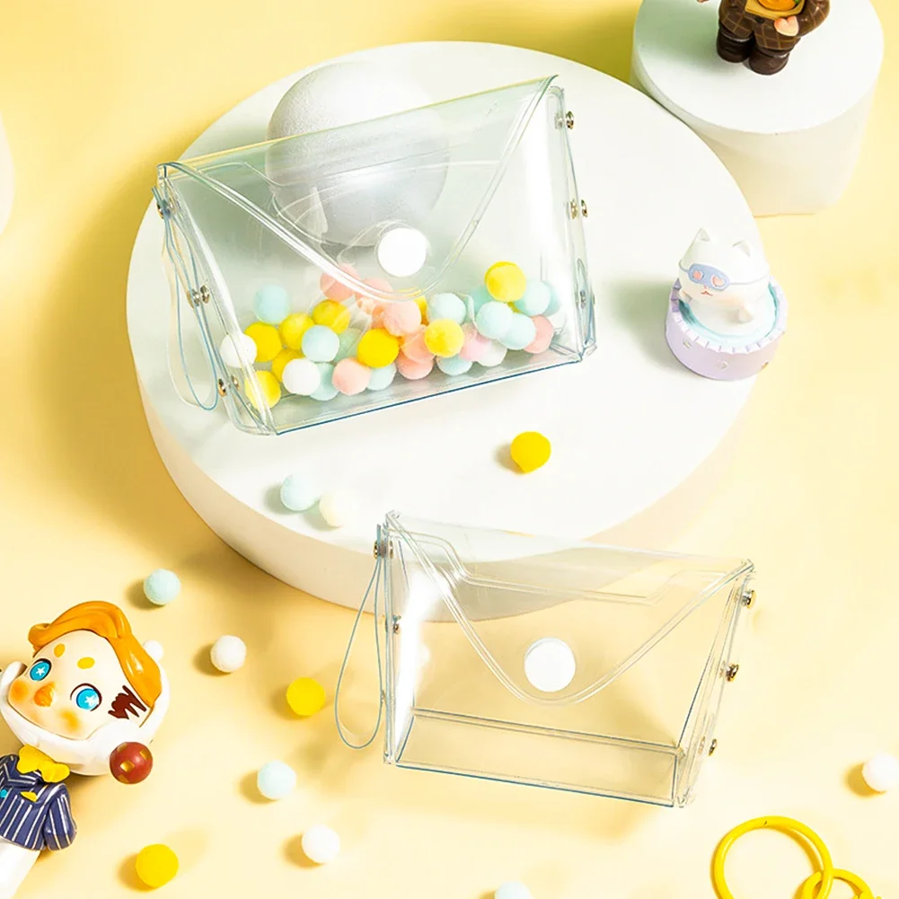 Bubble Mart Baby Walk Bag PVC Transparent Mini Cartoon Doll Pendant Bag Wholesale Handmade Blind Box Storage Bag