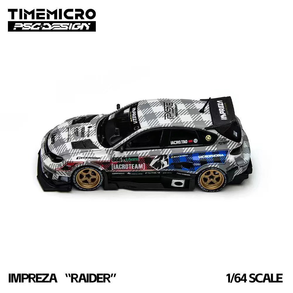 

Коллекционная модель автомобиля TM × PSC DESIGN 1:64 Subaru Impreza "Raid" IAcro, литая под давлением, из сплава, для симуляции, подарок