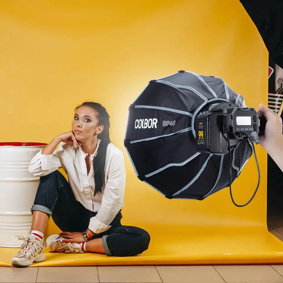 COLBOR PA31C NATO Hand Grip for CL60 CL100X COB LED Video Light Quick Release Mechanism Removable Silicone Loop