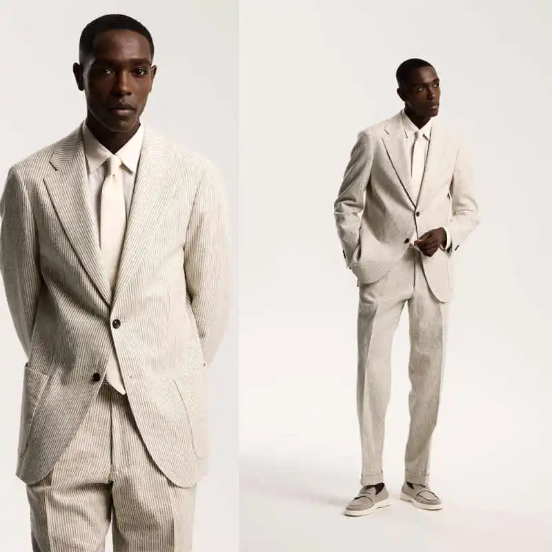 

Stylish Wedding Suits 2-Piece Single Breasted Slim Fit Peak Lapel Groom Business Prom Tuxedos Customized trajes para hombre