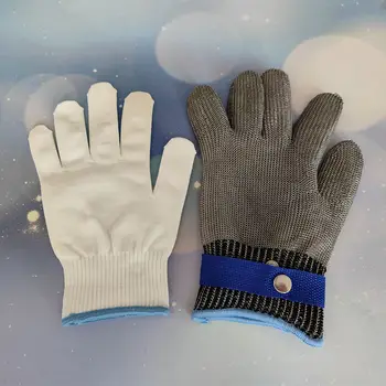 1隻裝防割不銹鋼手套,工作安全手套,金屬網防割,適用於屠宰工人 10 最佳銷售 防割手套 - №3