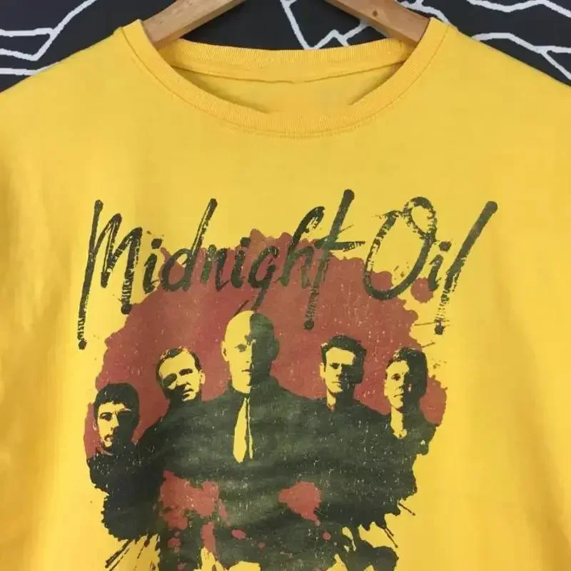 Midnight Oil Up Close In The Capital Tour T Shirt Cotton For Bss95