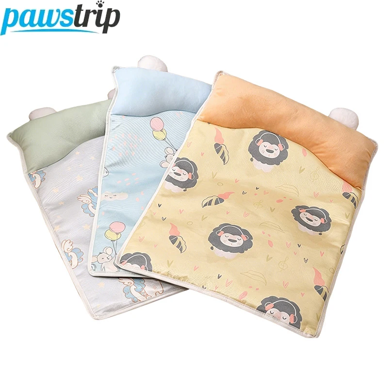 Alfombra refrescante con almohada para mascotas – Gatos y perros pequeños de verano - imagen 2