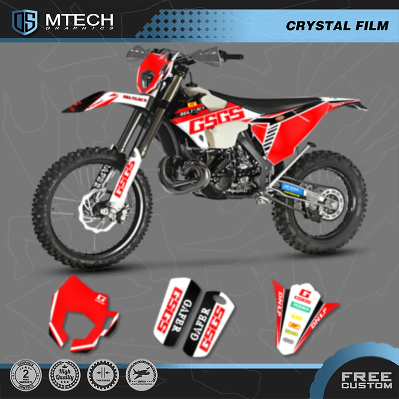 

DSMTECH MOTO Motorcycle Team Graphics Decals Stickers Kits For GASGAS 2018 2019 2020 EC 007