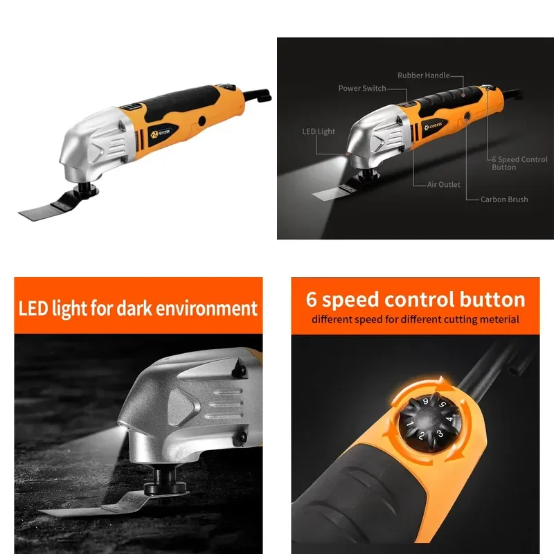 

【CHIMU HOME】 Variable Speed Oscillating Multi-Function Power Saw for Renovation and DIY Projects