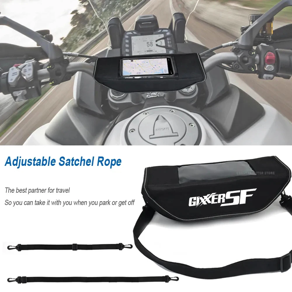 For Suzuki Gixxer 150 Gixxer 250SF 250 Gixxer 155 150SF Motorcycle Accessories Handlebar Bag Travel Bag Storage Bag Screen GPS