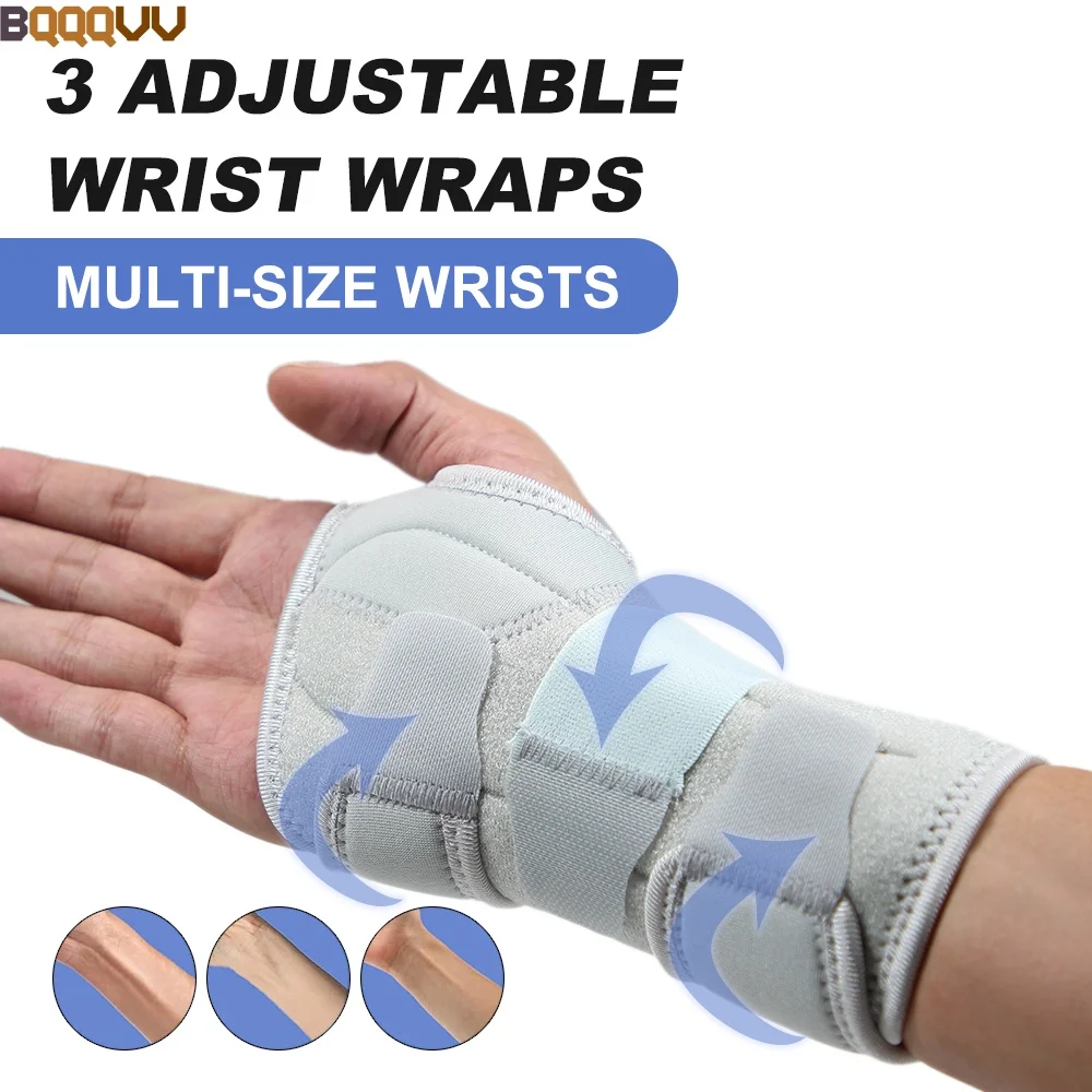 1PC Carpal Tunnel Wrist Splints Wrist Support Brace For Arthritis Tendonitis Night Sleep With Palm Cushion Pad Right Left Hand