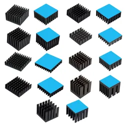 Disipador de calor de aluminio, disipador de calor para Chip IC electrónico, refrigeración RAM MOS con cinta conductora térmica