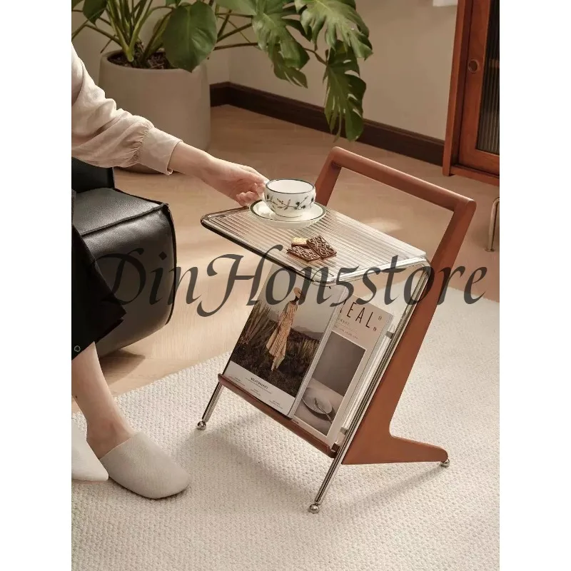 Solid Wood Side Table, Small Coffee Table, Bedside Sofa, Mini Creative Small Bedroom
