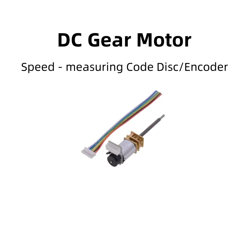 GA12 - N20 DC Gear Motor (3V, 6V, 12V), With Hall Encoder, Speed - Measuring Code Disc And Lead - Screw Shaft