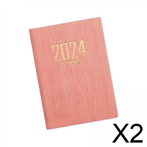 

2 блокнота для расписания, ежедневник, ежемесячный планировщик без даты, рабочий органайзер, портативный персональный органайзер, обучающий блокнот