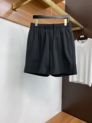 Pantalones cortos informales para hombre, estilo dinero antiguo de alta gama, simples, a la moda y generosos, novedad de verano