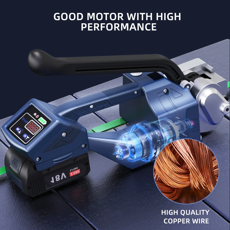 Portable Automatic Strapping Tool for Polyester Polypropylene Plastic Straps Packaging Packaging Machine