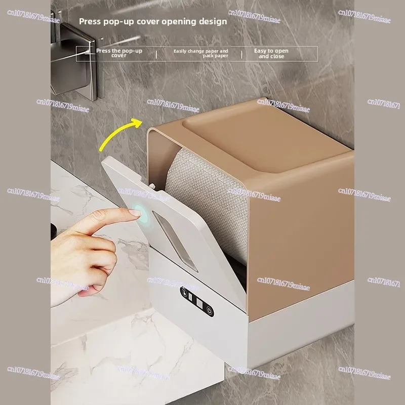 Wall-Mounted Electric Tissue Box Intelligent Induction Automatic Paper Feeder for Sanitary Toilet - Eco-Friendly Bathroom