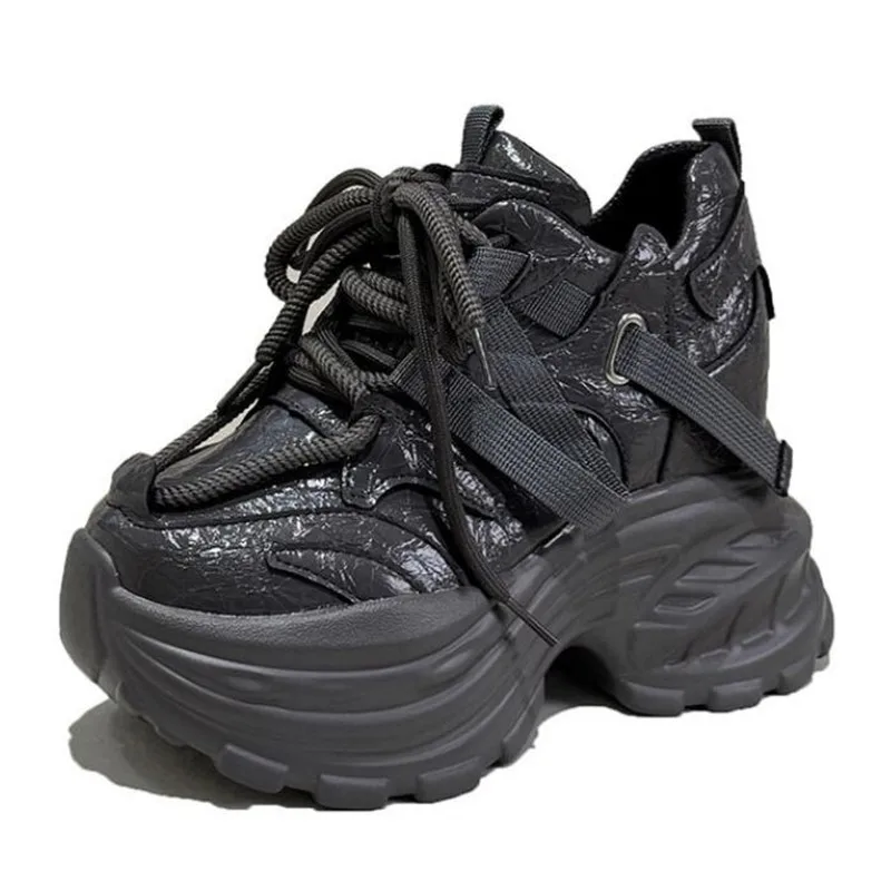 

2026 10CM High Platform Sneakers Women Thick Sole Sports Ladies Trainers Vulcanized Shoes Woman Chunky Sneakers Zapatillas Mujer