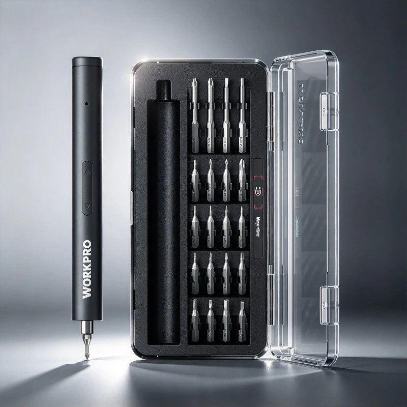 WORKPRO Electric Screwdriver Set High Precision Multifunctional Screw Bits For Phone Laptop Computer Repair Labor Saving Tool