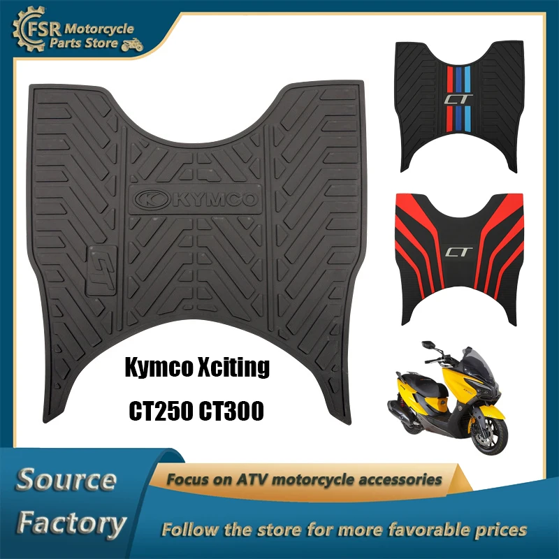 

Rubber foot pads Kymco scooter Xciting CT250 CT300 special pedal rubber pads non-slip waterproof and dustproof motorcycle parts