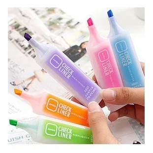 1 Pcs Candy Color Large Highlighter Pens Creative Marker Graffiti Day Stationery for School Highlighters Marker Pen