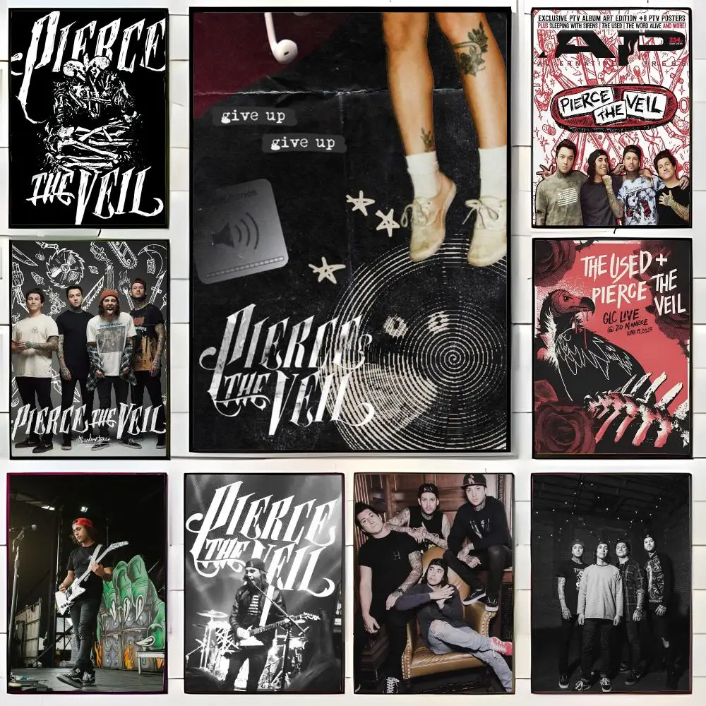 Emo Band P-Pierce The Veil Poster Wall Art Print Decorative Mural Home Decor Gift Unframed