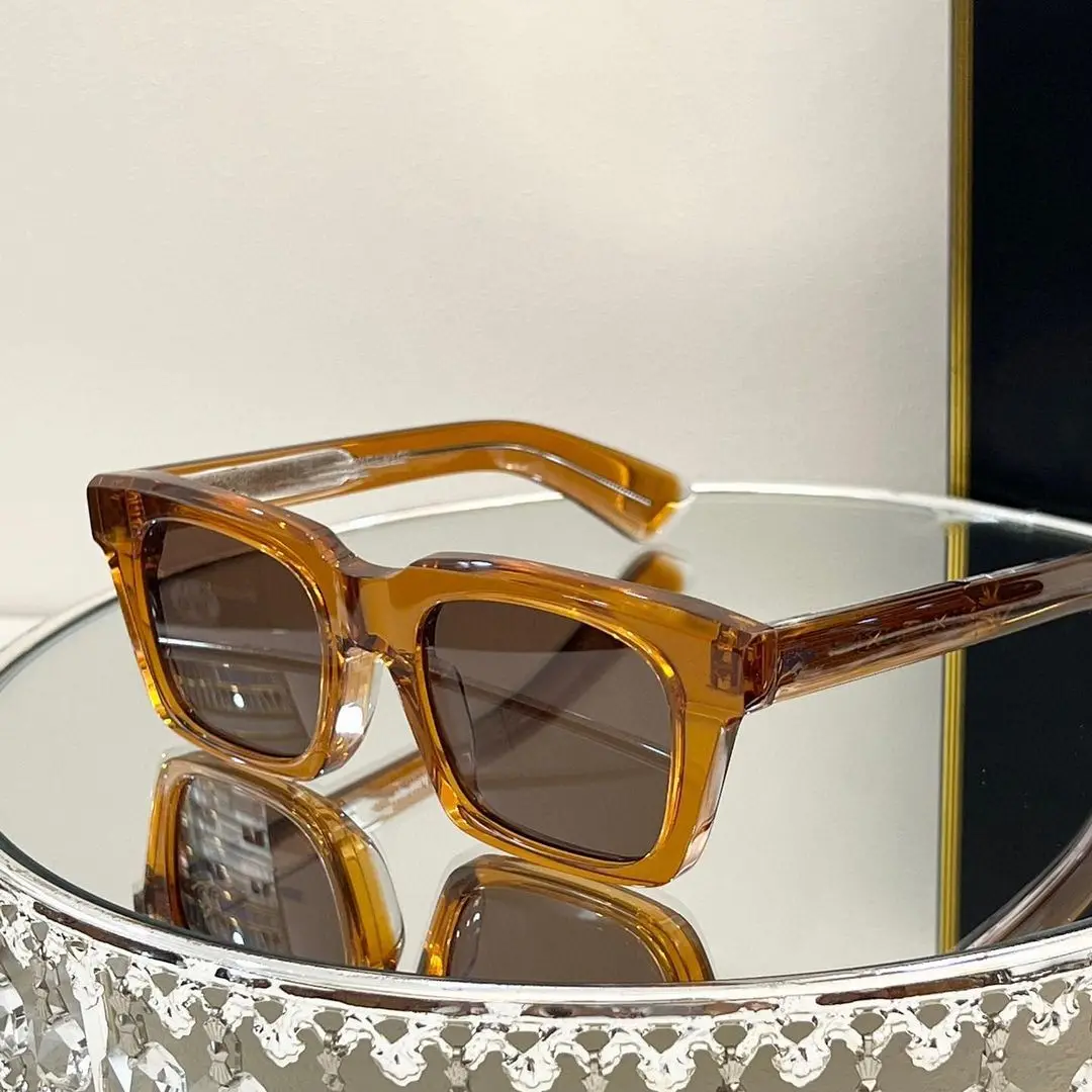 LBAshades 2403 Luxury Polarized Vintage High Quality Small Square Thick Frames Handmade Custom Acetate Sunglasses Women Men