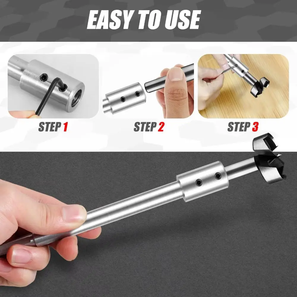 

Удлинитель для сверла 169 мм 254 мм 45° # Удлинитель для сверления отверстий из стали, сверхдлинный, высокой твердости, с шестигранным хвостовиком