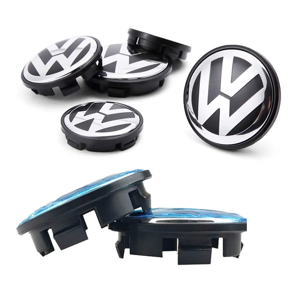 4pcs 55mm 56mm 65mm 70mm Car Styling Wheel Center Cap Hub Covers Badge Accessories For VW Volkswagen 3B7601171 1J0601171