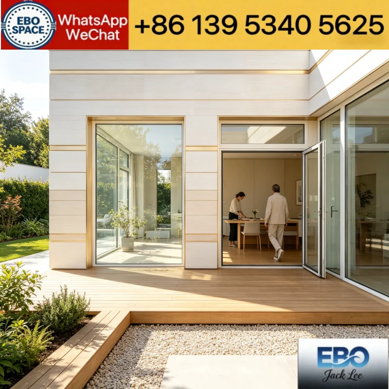 Eco Friendly Prefab Tiny House Waterproof Insulated Modular Cabin Backyard Guest House Holiday Retreat Villa