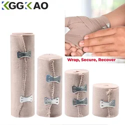 1 Rolle Premium elastische Bandage Wrap, Baumwolle Latex freie Kompression bandage Wrap mit Selbst verschluss, Unterstützung & Erste Hilfe für den Sport