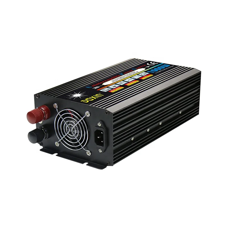 Doxin dc 12v 24v to ac 110v 220v 1000w 1200w 1500w ups power inverter with charger for Elevator