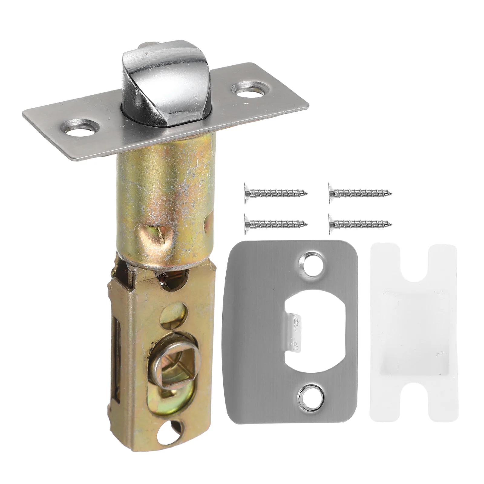 

Adjustable Bathroom Passage Door Latch 45° 60° 70° Right Angle Strike Plate Stainless Steel Sliding Barn Door Lock
