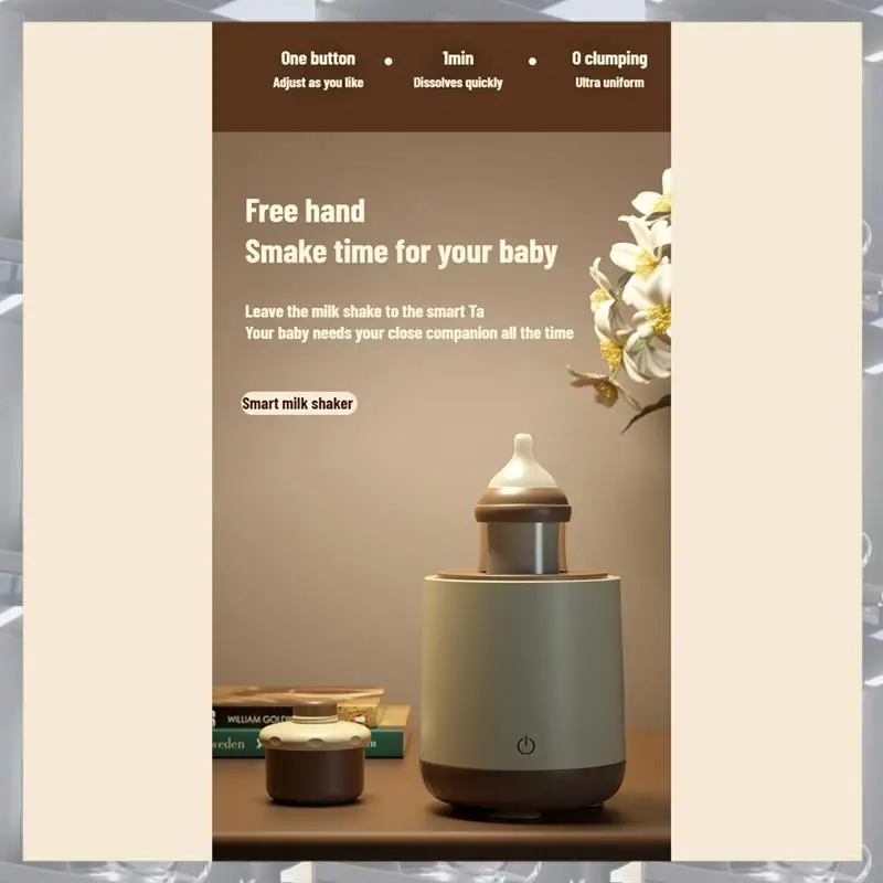 

A84F-USB Baby Bottles Shaker Electric Milk Powder Blender Feeding Bottles Shake Not Easy To Produce Bubble Home Travel